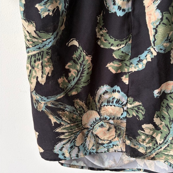 RHODE Camellia Vine Black Floral Pia Dress Size 8 - Picture 12 of 16
